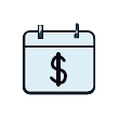 money calendar icon